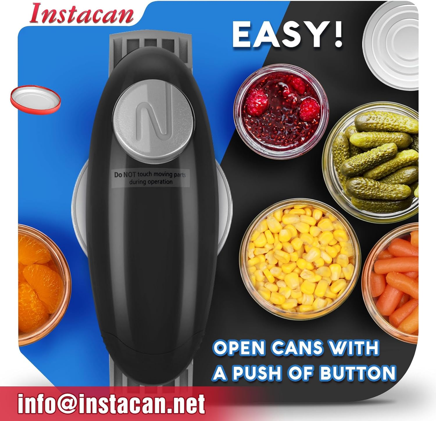 Higher Torque and One Touch Electric Jar Opener Easy Remove Almost Size Lid with Auto-Off, Powerful Bottle Opener for Arthritic Hands, Automatic Jar Opener for Weak Hands and Seniors (Black)